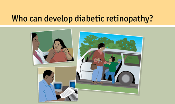Slide 4: Who can develop diabetic retinopathy?