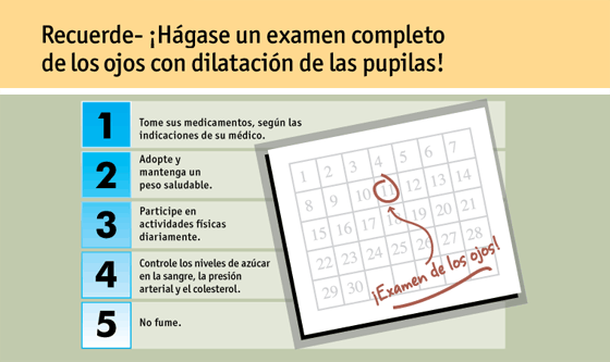 Página 12: Recuerde, hágase un examen completo de los ojos con dilatación de las pupilas