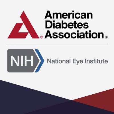 American Diabetes Association logo and NEI logo