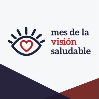 Logotipo de la campaña del Mes de la Visión Saludable.