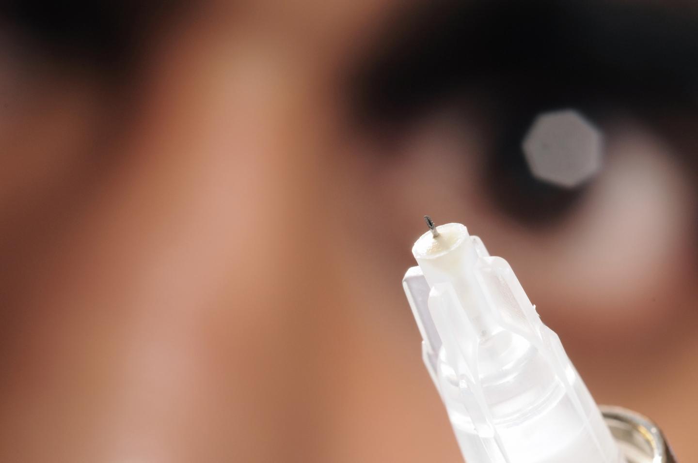 Close-up of a needle