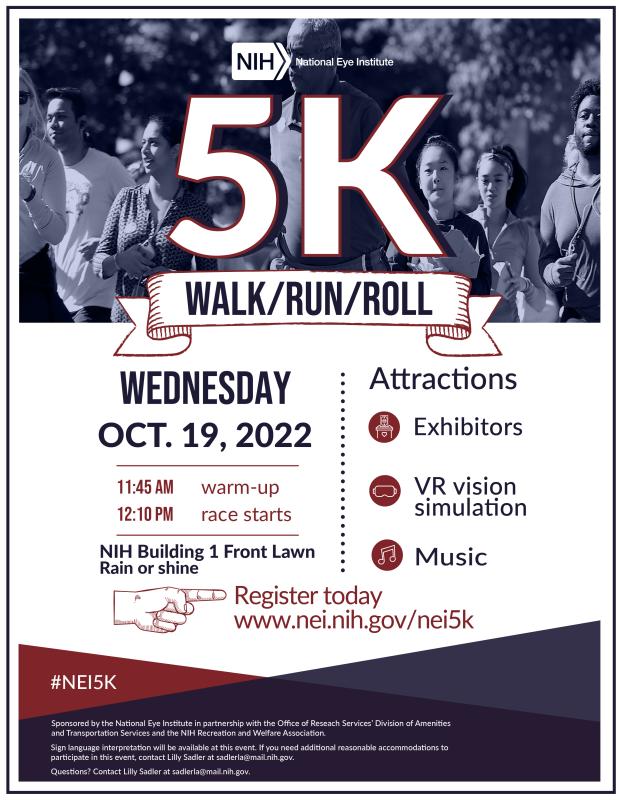NEI 5K Walk Run Roll 2022 Poster