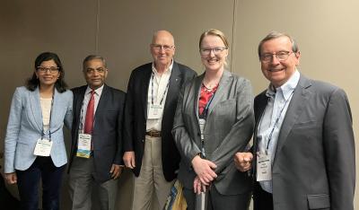 Acharya, Prakash, Taylor, Thiel, and Resnikoff at Climate and Eye Health session.
