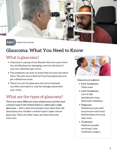 Glaucoma: What you need to know.