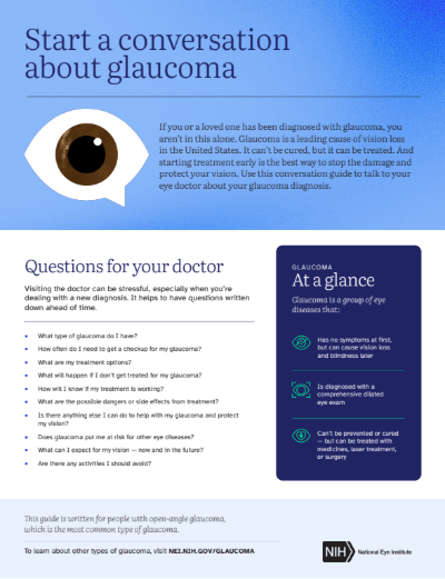 Talk with your doctor about glaucoma