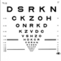 Eye chart for testing vision