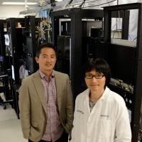 Komiyama and Hattori in computer lab