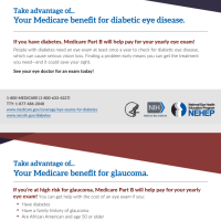 Medicare Benefits Card: Glaucoma and Diabetic Eye Disease