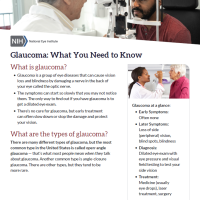 Glaucoma: What you need to know.