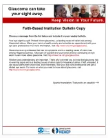 Faith-Based Institution Bulletin Copy for Hispanics/Latinos