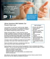 African Americans With Diabetes Can Prevent Vision Loss 