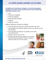 La visión puede cambiar con la edad.